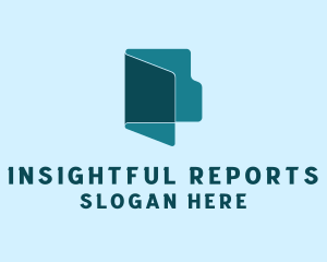 Report - File Folder Document logo design