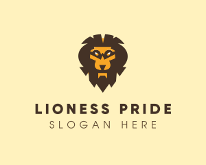 Lioness - Furious Wild Lion logo design