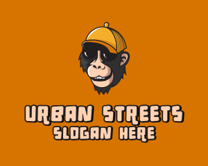 Streets - Hip Hop Cool Monkey logo design