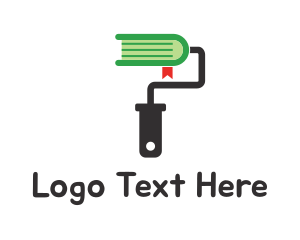 Paper - Paintbrush Paint Book logo design