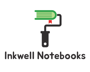 Notebook - Paintbrush Paint Book logo design