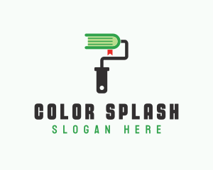 Paintbrush Paint Book logo design