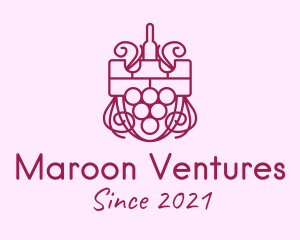 Wine Tower Shield logo design