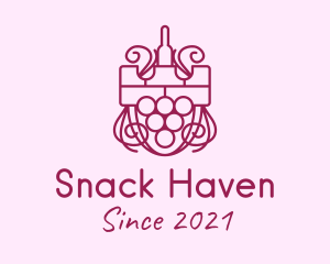 Wine Tower Shield logo design