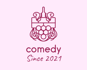 Winemaker - Wine Tower Shield logo design