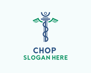 Hospital - Medical Hospital Caduceus logo design