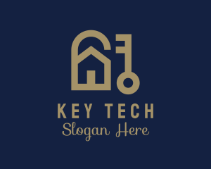 Lock Key House logo design