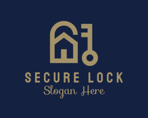 Lock - Lock Key House logo design