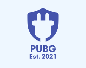 Energy - Plug Shield Crest logo design