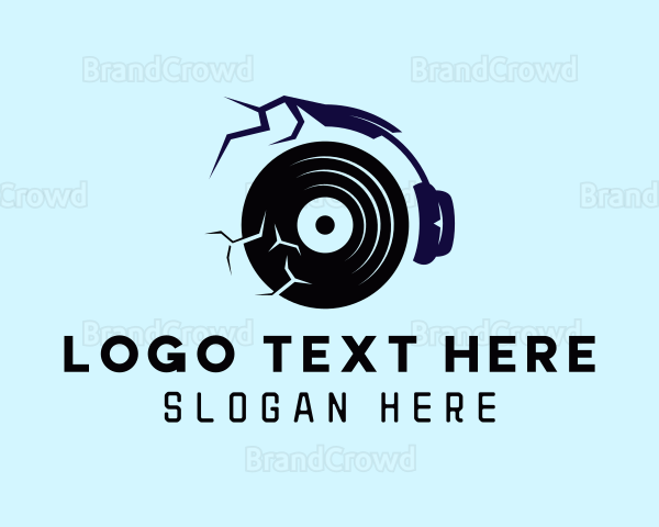 Vinyl Music Turntable Logo