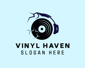 Vinyl - Vinyl Music Turntable logo design