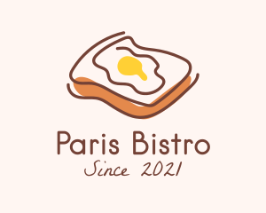 French Egg Toast  logo design