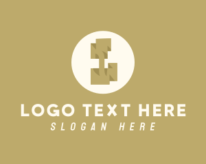 Local - Brown Ethnic Letter I logo design