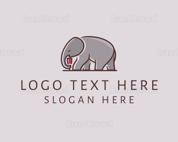 Elephant Wine Glass Logo