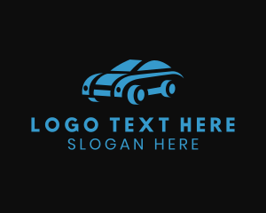 Wheel - Car Silhouette Transport logo design