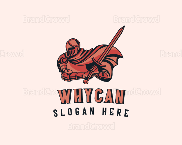 Medieval Warrior Knight Logo