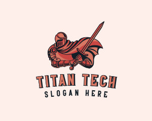 Titan - Medieval Warrior Knight logo design