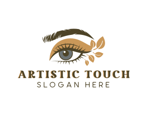 Organic Beauty Eyelash logo design