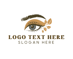 Leaf - Organic Beauty Eyelash logo design