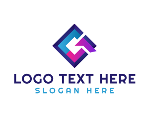 Sharp - Letter G Digital Tech logo design