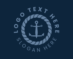 Fisherman - Sailor Anchor Marine logo design