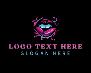 Porn - Sexy Lips Makeup logo design