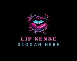 Sexy Lips Makeup logo design