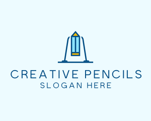 Pencil Swing Playground logo design