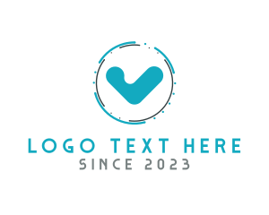 Blue - Blue Check Technology logo design