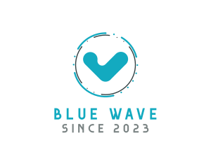 Blue - Blue Check Technology logo design
