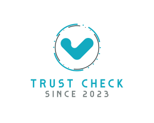 Verify - Blue Check Technology logo design