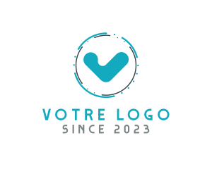 Blue Check Technology logo design