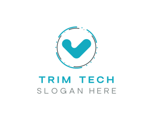 Blue Check Technology logo design