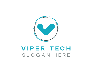 Blue Check Technology logo design