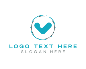 Blue Check Technology logo design