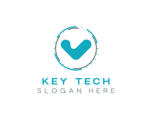 Blue Check Technology logo design