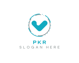 Blue Check Technology logo design