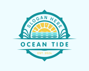 Tide - Summer Sea Sun logo design