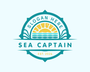 Summer Sea Sun logo design