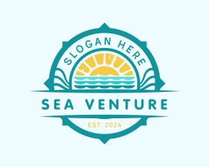 Summer Sea Sun logo design