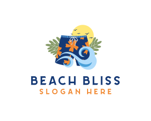 Swimwear - Summer Beach Trousers logo design