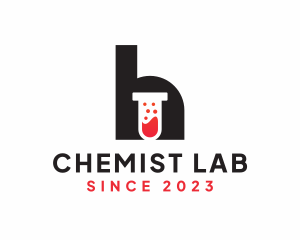 Chemist - Chemist Lab Letter H logo design