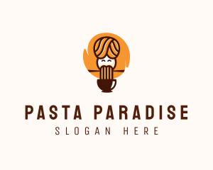 Pasta - Happy Noodle Bar logo design