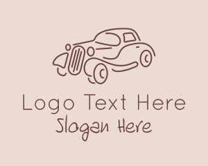 Limousine - Minimalist Retro Car logo design