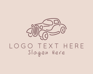 Antique - Minimalist Retro Car logo design