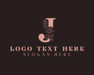 Boutique - Floral Boutique Letter J logo design