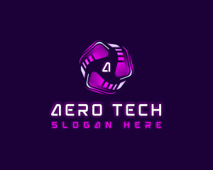 Tech Cyber AI logo design