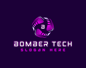 Tech Cyber AI logo design