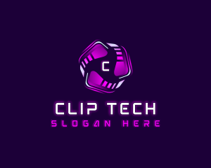 Tech Cyber AI logo design