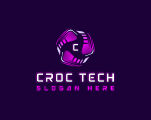 Tech Cyber AI logo design